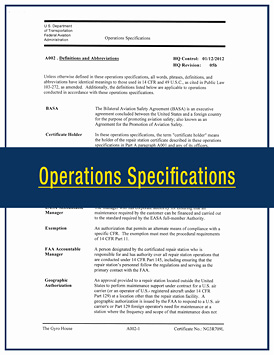 TGH Aviation Operations Specifications